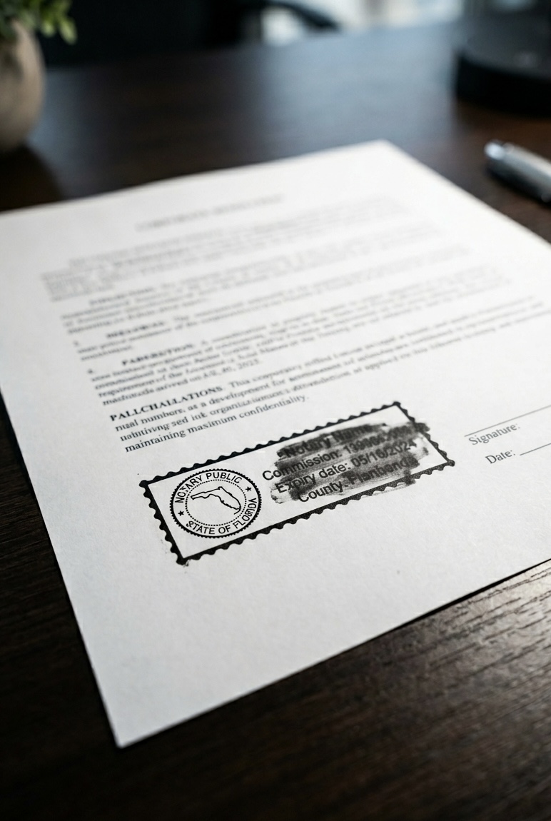 Palm Beach County corporate resolution notary service — same-day mobile notarization for banking and transactions