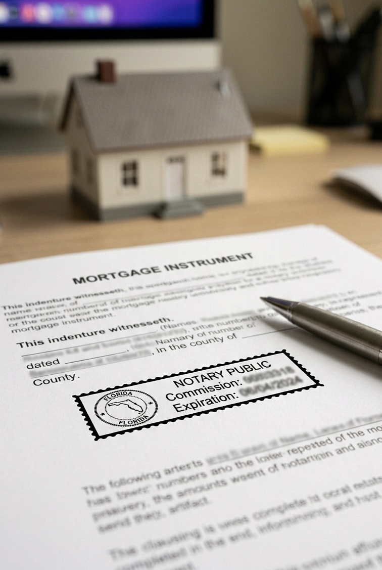 Palm Beach County mobile mortgage document notary — lender and title company coordination for seamless closings