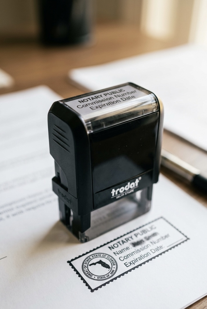Palm Beach County mobile notary service for personal documents including power of attorney and affidavits