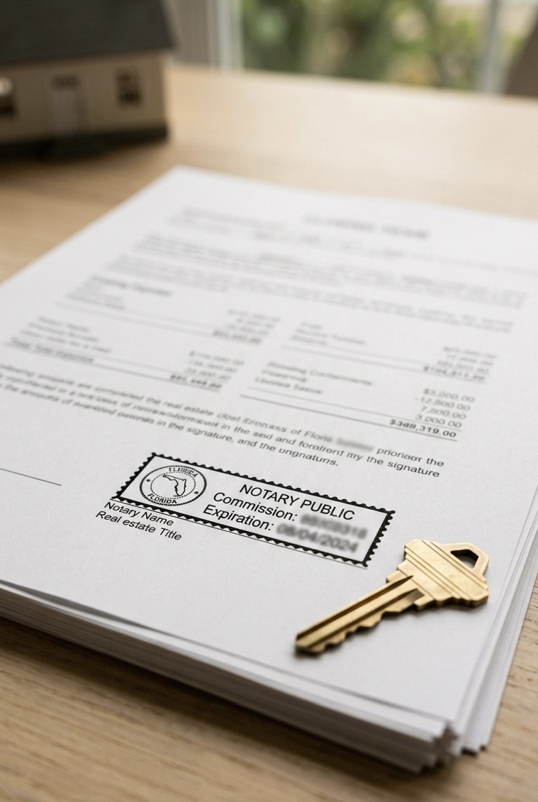 Palm Beach County mobile real estate notary service for closings, deeds, and mortgage documents