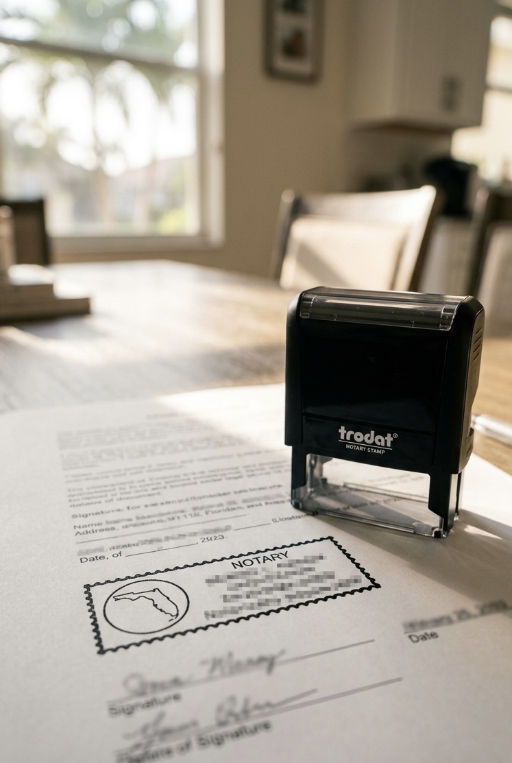 Palm Beach County weekend mobile notary service — Saturday appointments, Sundays by request