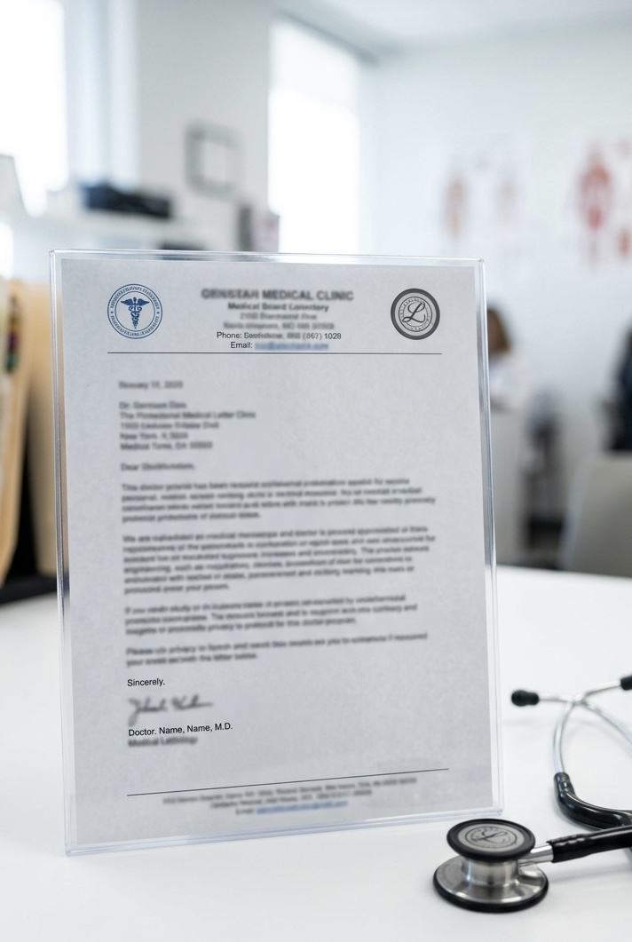 West Palm Beach certified doctor letter translation for medical clearance, diagnosis, and accommodation statements
